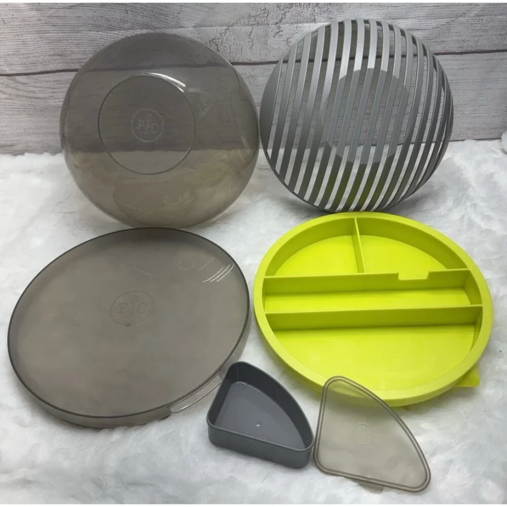 PAMPERED CHEF Salad Cutting Bowl Item #100086  Retired Discontinued Used 5 PC